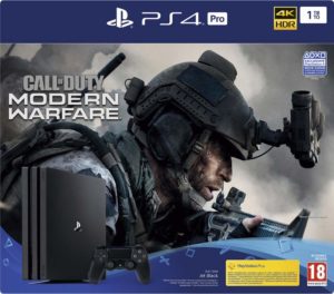 Pack Playstation PS4 Pro 1 To Noir + Jeu Call of Duty Modern Warfare