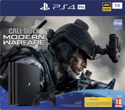 Pack Playstation PS4 Pro 1 To Noir + Jeu Call of Duty Modern Warfare