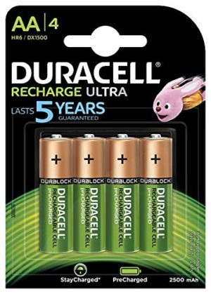 Duracell Recharge Ultra - Piles Rechargeables (AA x 4)
