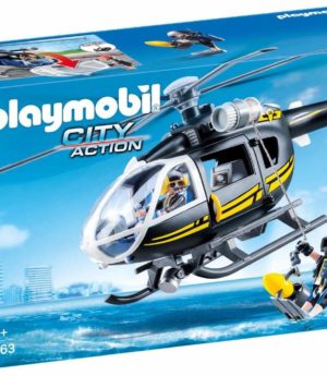 Playmobil City Action - Hélicoptère et policiers d'élite