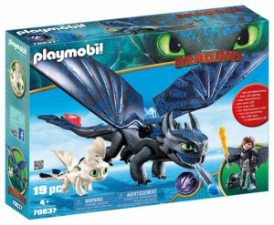 Krokmou et Harold avec bébé dragon Playmobil Dragons - Monsieur Jouet