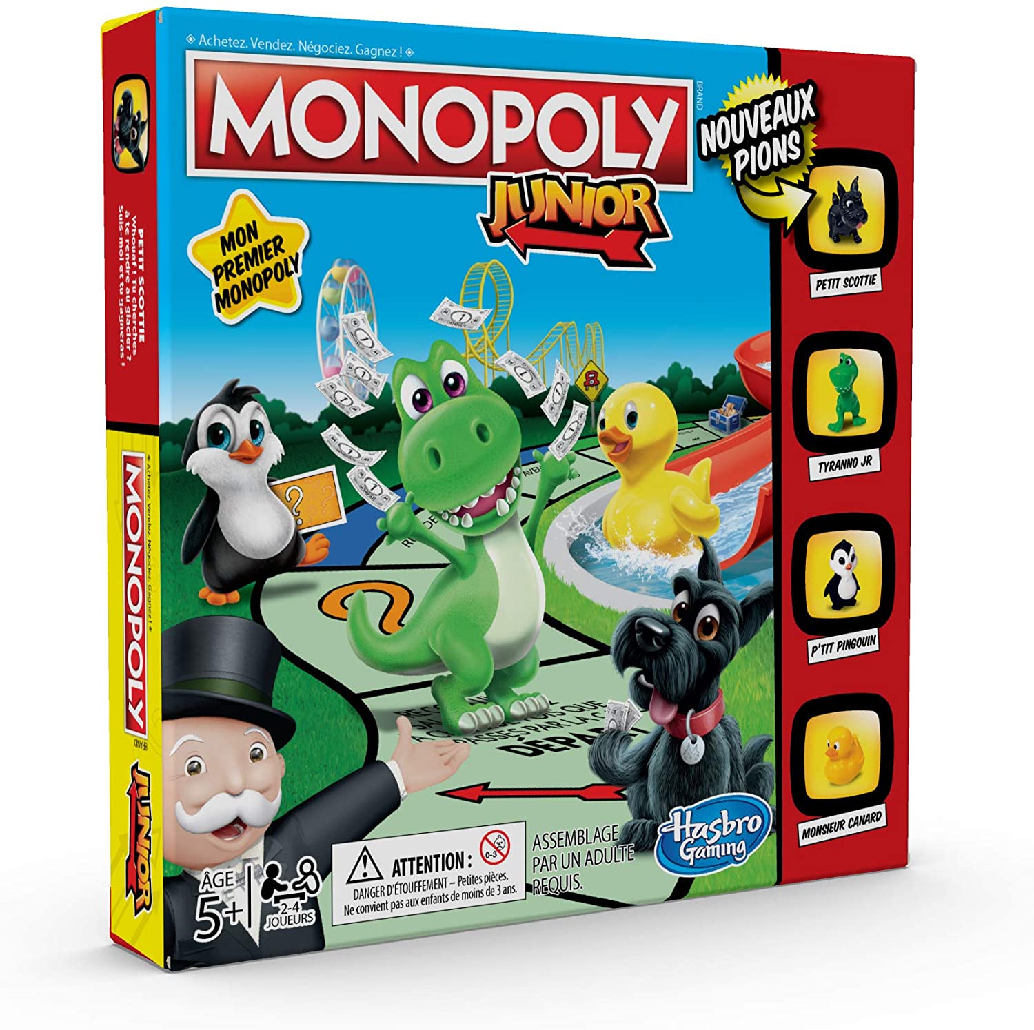 MONOPOLY JUNIOR jeu de société Enfants Famille Fun Board Game-Neuf 
