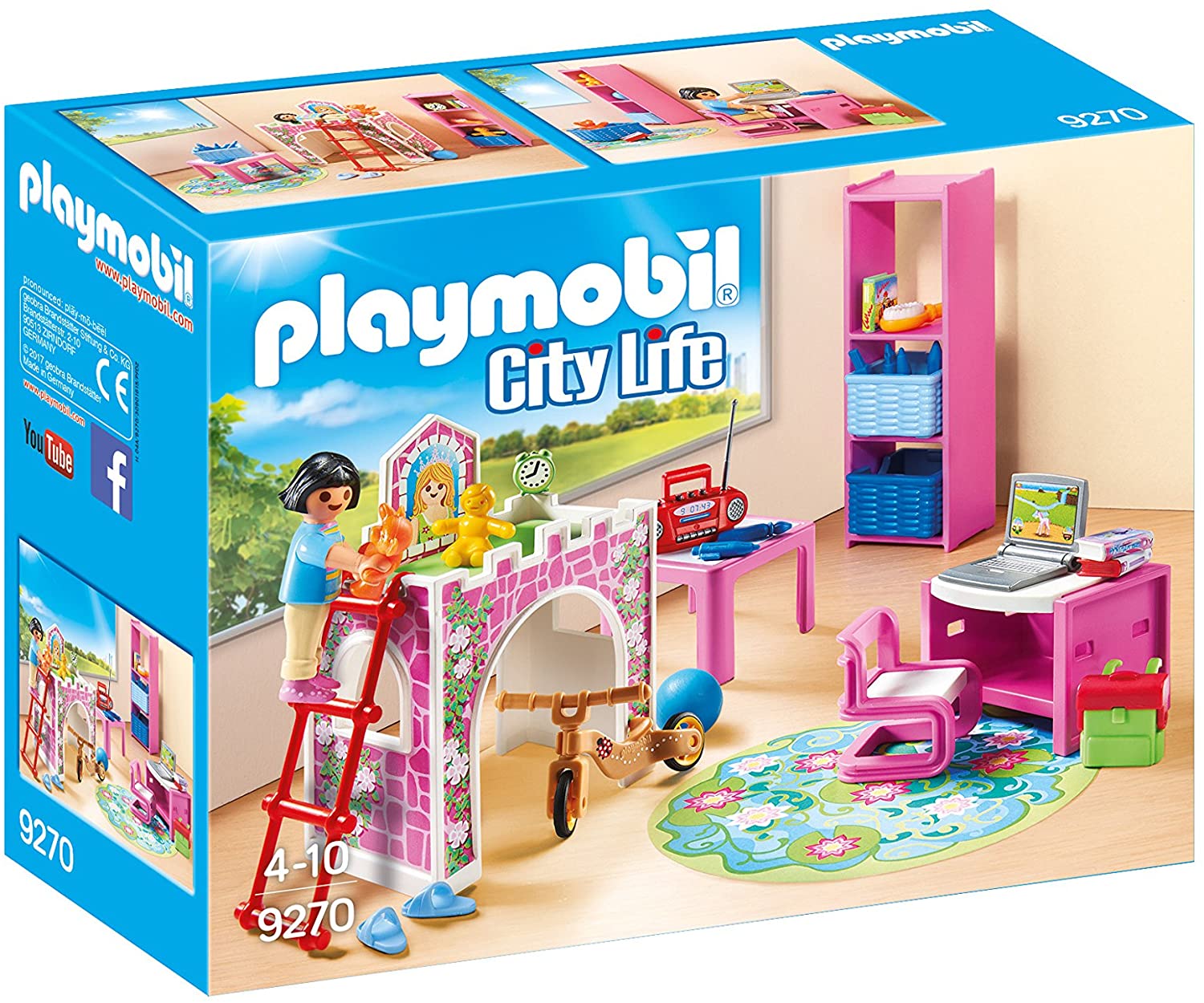 Playmobil Chambre d'Enfant City Life n°9270 Chambre de