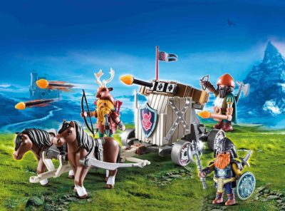 Playmobil Knights Char de combat avec baliste et nains
