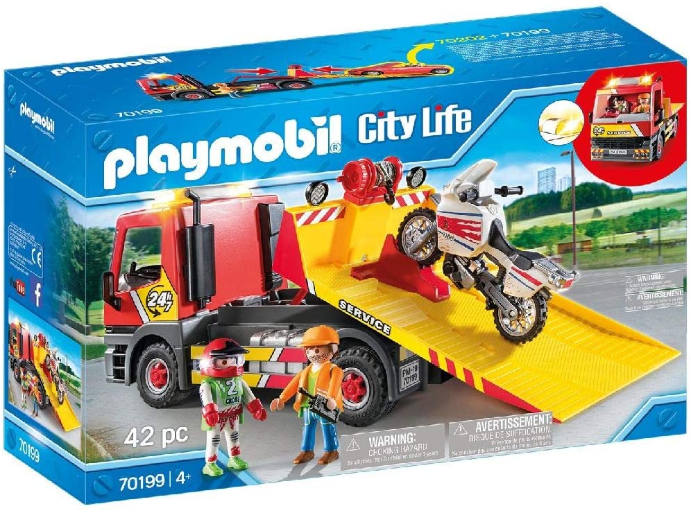 Playmobil City Life Depanneuse moto 70199 - Monsieur Jouet