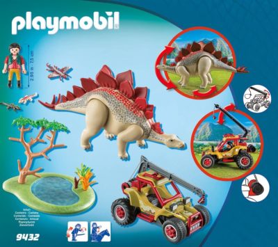 Playmobil explorateur voiture et dinosaure