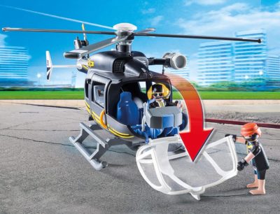 Playmobil hélicoptère et policiers d'élites