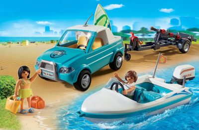 Playmobile voiture bateau