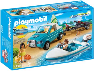 Playmobile voiture bateau