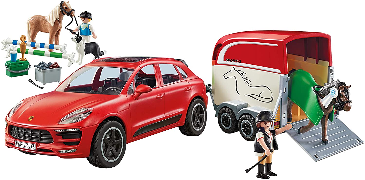 9376 - Playmobil Porsche - Porsche Macan GTS avec remorque pour chevaux  Playmobil : King Jouet, Playmobil Playmobil - Jeux d'imitation & Mondes  imaginaires