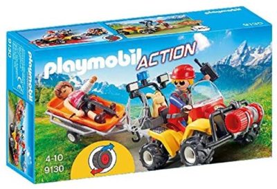 Playmobil- Secouriste des Montagnes avec Quad