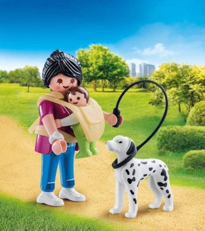 Playmobil Special Plus Figurines avec maman et petit chien
