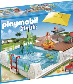 Playmobil City Life Jeu De Construction Piscine Avec Terrasse