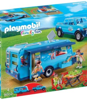 Playmobil Familly Fun - Fun Park Pick up et Caravane