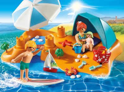 Playmobil - Famille de Vacanciers et Tente