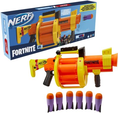 Blaster Lance Roquette Nerf Fortnite GL et Flechettes Nerf Fortnite Officielles Hasbro