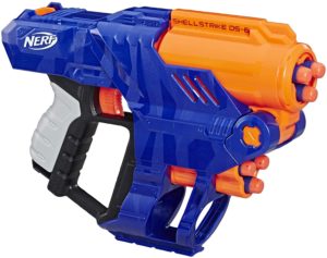 Blaster Nerf Elite Shellstrike DS-6 et Flechettes Nerf Elite Officielles Hasbro