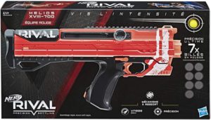 Blaster Nerf Rival Helios Rouge XVIII-700 Hasbro et ses Billes Nerf Rival Officielles