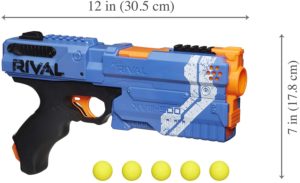 Blaster Nerf Rival Kronos Bleu XVIII-500 et Billes en Mousse Nerf Rival Officielles