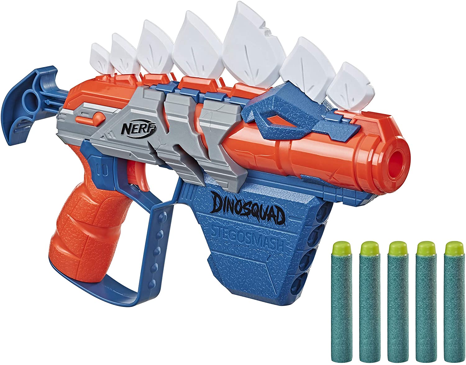 Pistolet Nerf Dino Squad Stegosmash + Flechettes Nerf Officielles