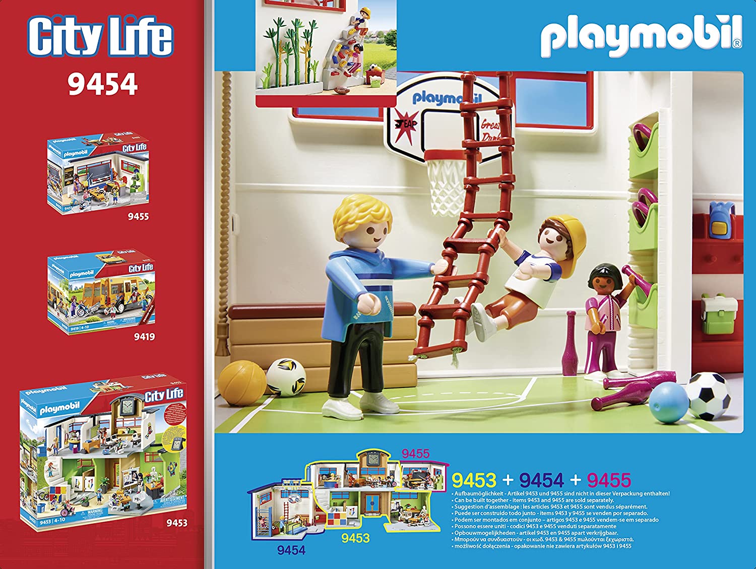 9454 - Salle de sports Playmobil City Life Playmobil : King Jouet, Playmobil  Playmobil - Jeux d'imitation & Mondes imaginaires