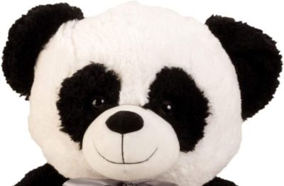 panda en peluche noir et blanc