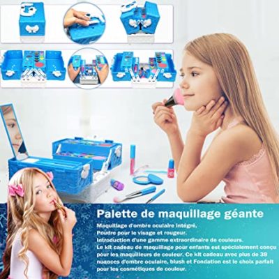 palette du kit bleu de maquillage